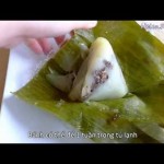 Vietnamese rice pyramid dumplings