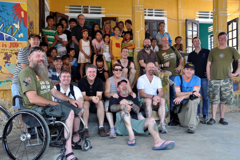 1. Rally group at Blue Dragon center