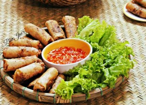 Ram chien – Chicken Deep-fried spring rolls Cha gio